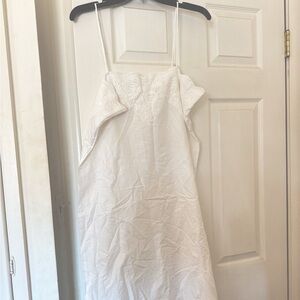 Zara Casual Dress white size Large from Spain Zara store, for US size M.